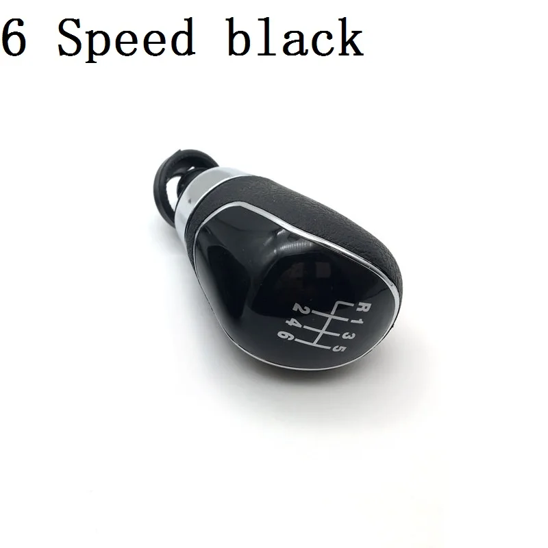 6 Speed black 5 скоростей 6 скоростей ручка переключения передач для Ford Focus MK2 MK3 MK4 MK7 Fiesta MONDEO KUGA GALAXY FIESTA авто ручная рукоятка рычага переключения передач - Название цвета: 6 Speed black