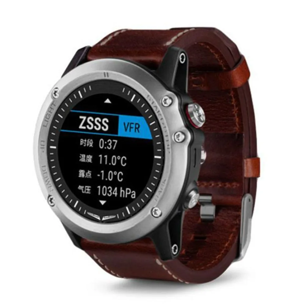 Ремешок сменный из натуральной кожи для часов Garmin Fenix 3 / HR 5x 26 мм|garmin band|garmin replacement