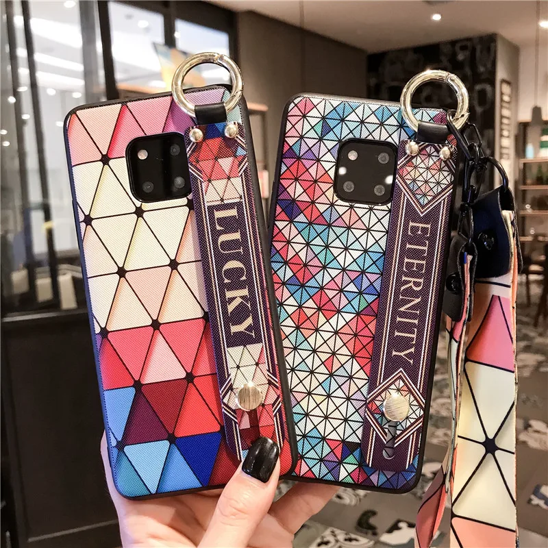Чехол для телефона с ремешком на запястье Huawei P30 P20 Pro Mate 20 Nova 2s 3 3i 3E Honor 10 Lite 8X