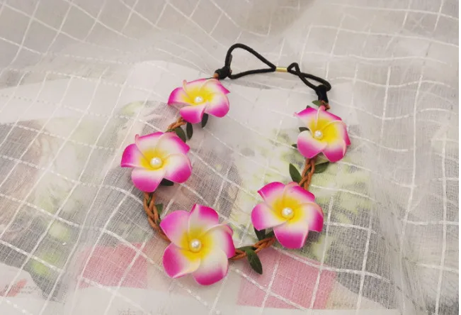 HappyKiss пляжные аксессуары frangipani плетеная лента из ротанга венок для волос