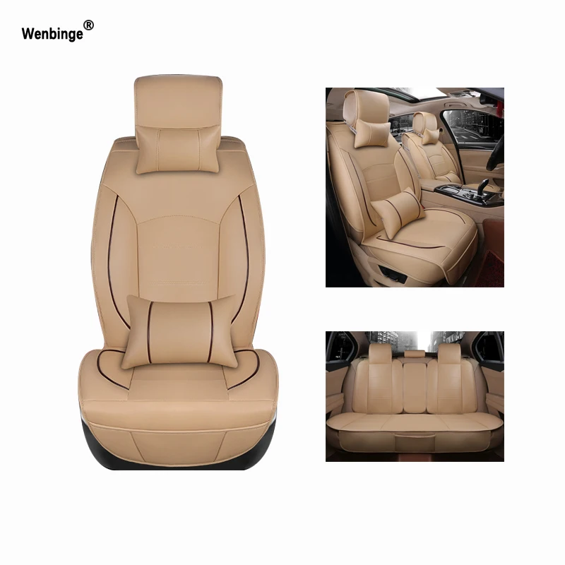 Универсальный кожаный чехол на автомобильное сиденье для Porsche SsangYong Isuzu Audi Chrysler