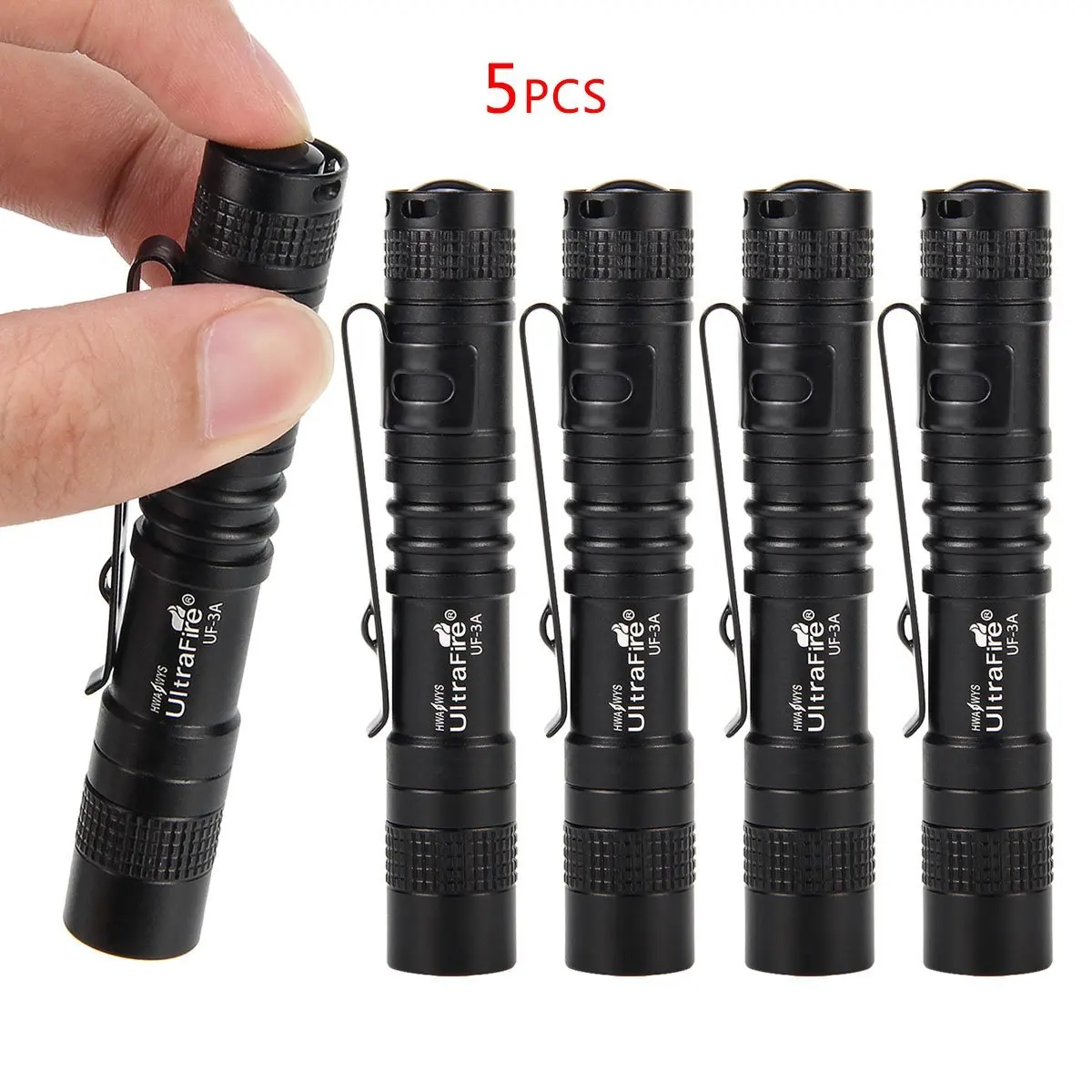5 PCS Ultrafire Мини-светильник UF-3A, фонарь, охотничий фонарь, светильник-вспышка Luz, светильник-блик - Испускаемый цвет: 5 PCS