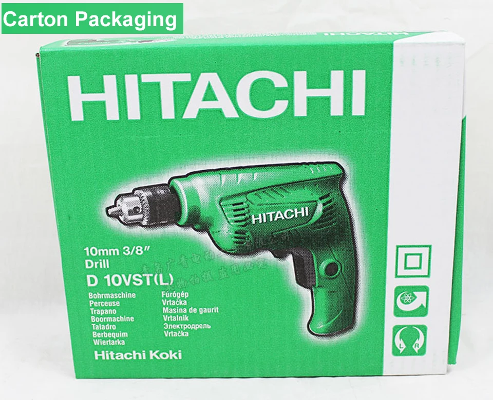 Япония HITACHI D10VST ручная дрель многофункциональное Управление скоростью ручное