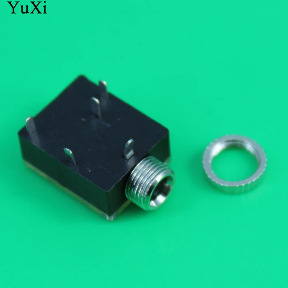 YuXi PJ 324M 3 5 мм стерео аудио разъем/разъем с гайкой 5Pin PCB Панель Крепления для