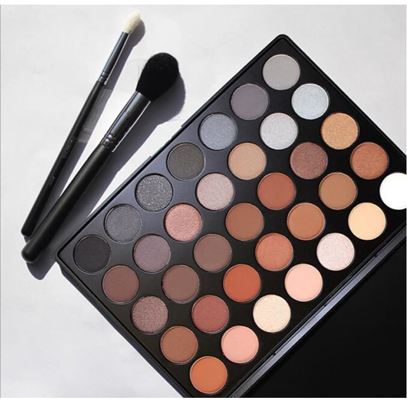 

New 350 Palette Metallic and Matte 35 Color Eye Shadow Palette Earth Color Shimmer Matte Eyeshadow Makeup Set Cosmetic Kit