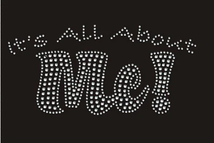 2 шт./лот это все обо мне Горячая фиксация горный хрусталь мотив дизайн железо на