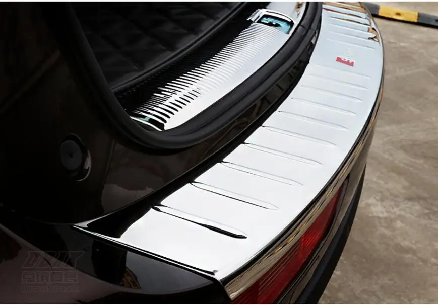 Stainless Steel Rear Bumper outer Protector Sill Trunk Pedals Tread Plate Trim Fit For Audi Q5 2010-2018 | Автомобили и мотоциклы