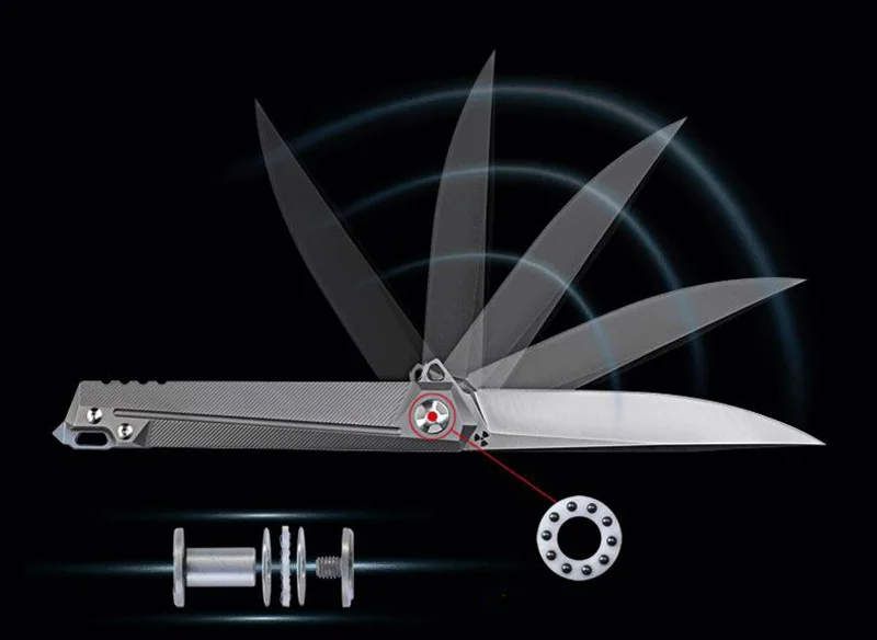 LEMIFSHE JK5311 Флиппер складной нож S35VN лезвие шарикоподшипник TC4 титановая ручка Охота Кемпинг Фрукты Ножи EDC инструменты
