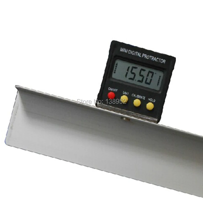 360 градусов Мини цифровой транспортир Инклинометр электронный уровень коробка