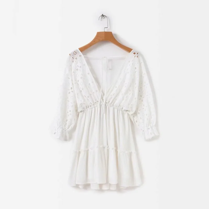 2021 летнее богемное женское мини платье пол рукава короткая сексуальные с