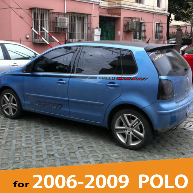 VOE поло ABS Пластик Материал заднее крыло спойлер багажника для Volkswagen Polo 2006 2007 2008 2009