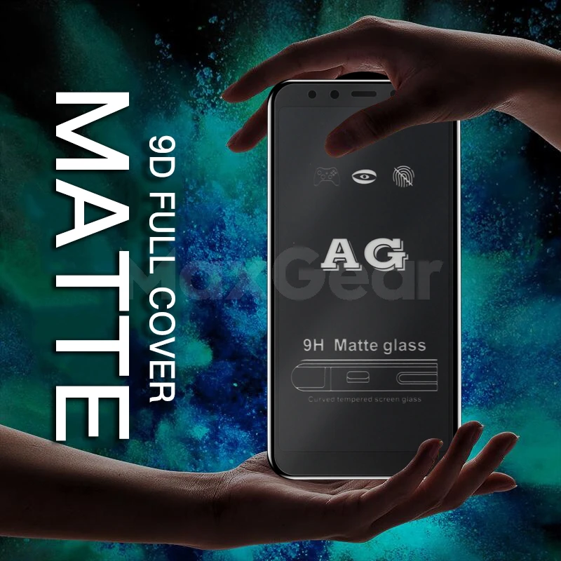 Матовый 9D премиум класса закаленное стекло для Samsung Galaxy A6 A8 A9 плюс A7 A750 Примечание