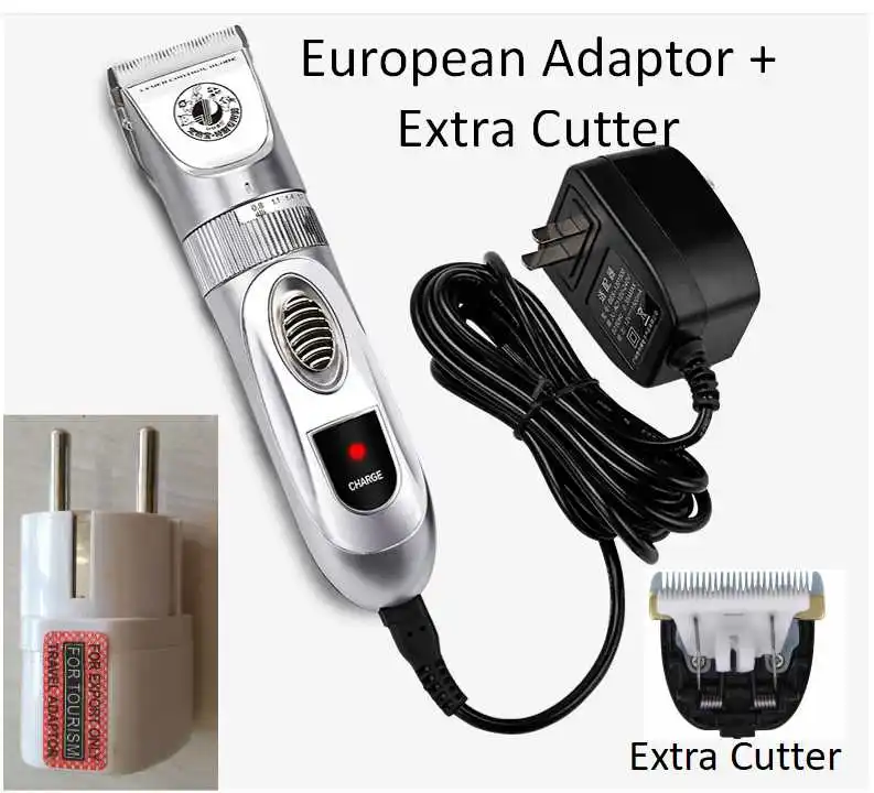 EU W Extra Cutter LILI электрические машинки для стрижки домашних животных 60 Вт Высокая мощность триммер для собак машинка для стрижки кошек стрижка для домашних животных собак Уход за собаками Стрижка волос - Цвет: EU W Extra Cutter