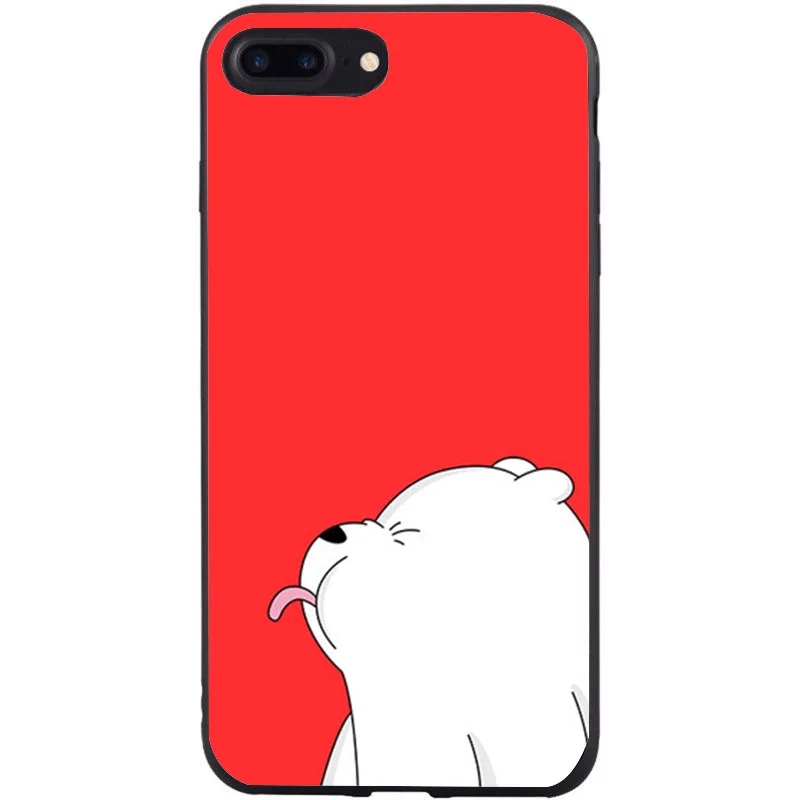 Черный чехол с сердечком для funda iphone 7 plus Чехол 8 6 6s X 5 5S se силиконовый мягкий из ТПУ