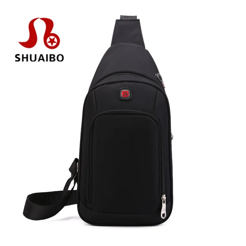 SHUAIBO брендовая сумка для мужчин небольшая дорожная нагрудная раздельная