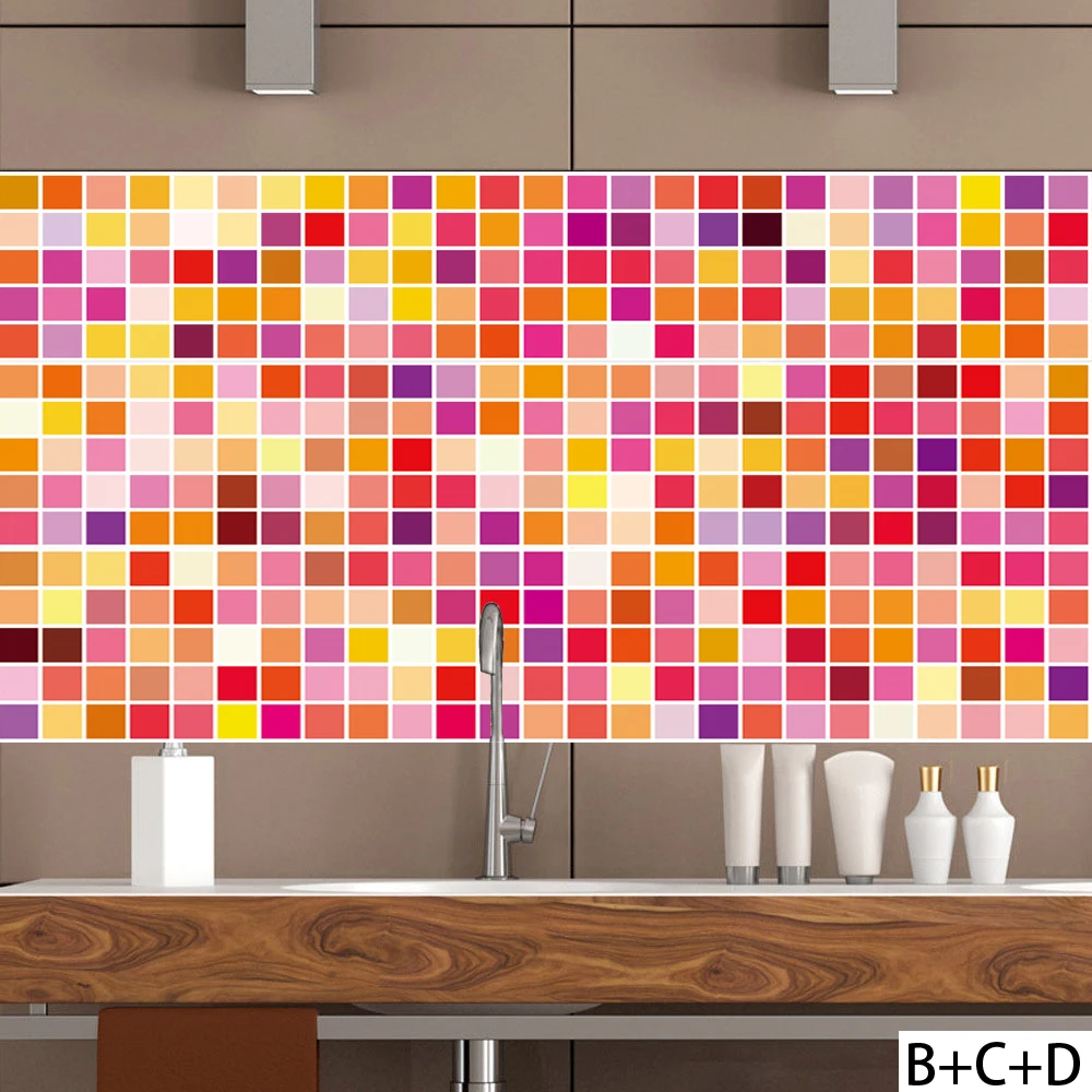 Марокканская Модная водостойкая наклейка на керамическую плитку самоклеящаяся