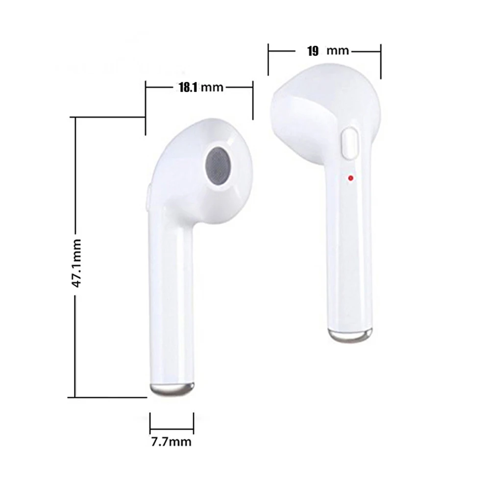 Беспроводные Bluetooth 5 0 наушники i7s TWS гарнитура для iPhone XR XS 6 7 8 plus Samsung S6 S7 S8 S9 Xiaomi Huawei