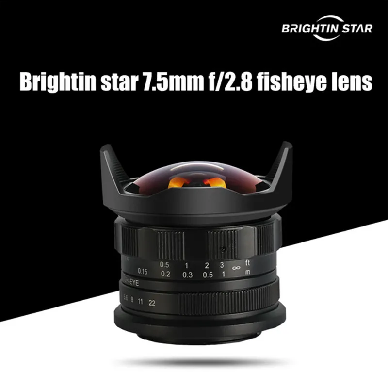 Слишком много Star 7 5 мм F2.8 супер Широкий формат Fisheye Micro один объектив для E mount Canon EOS