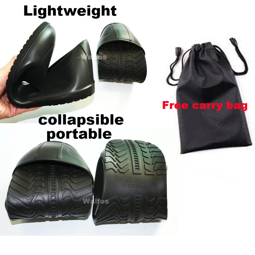 Мужские резиновые галоши WALFOS резиновый чехол от дождя водонепроницаемые для