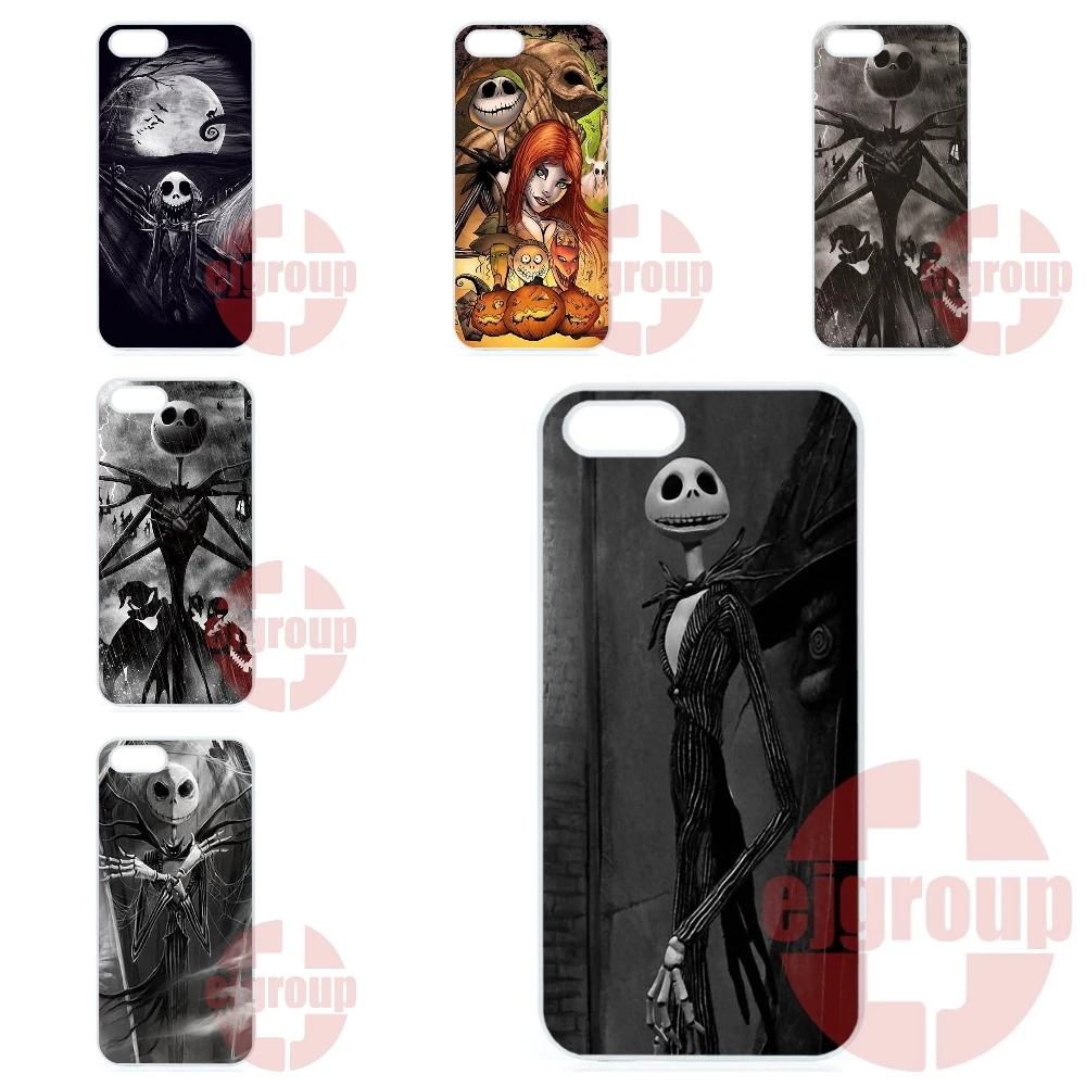 Хэллоуин Пародия Крови Джек Скеллингтон Кошмар Для Apple iPhone 4 4S 5 5C SE 6 S 7 Плюс 4.7 5.5 iPod