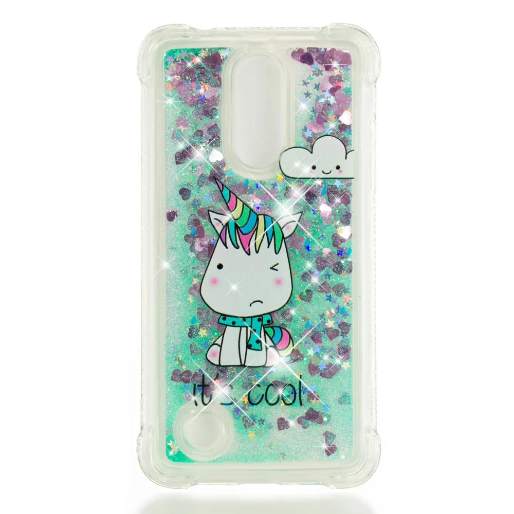 Supeso Phone Case For LG Dynamic Liquid Glitter soft back cover for K4 2017 EU | Мобильные телефоны и аксессуары