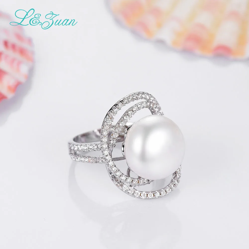 Кольцо женское из серебра с искусственным жемчугом диаметр 9 10 мм|ring for|rings for womenring