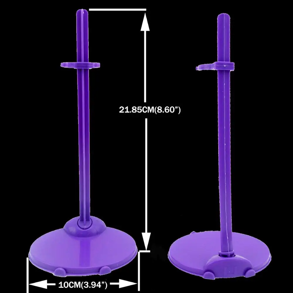 5x Purple 5 шт. прозрачные розовые фиолетовые поясные подставки для куклы Дисплей Держатель для игрушки Модель аксессуары для Барби 1/6 кукольный домик детская игрушка - Цвет: 5x Purple