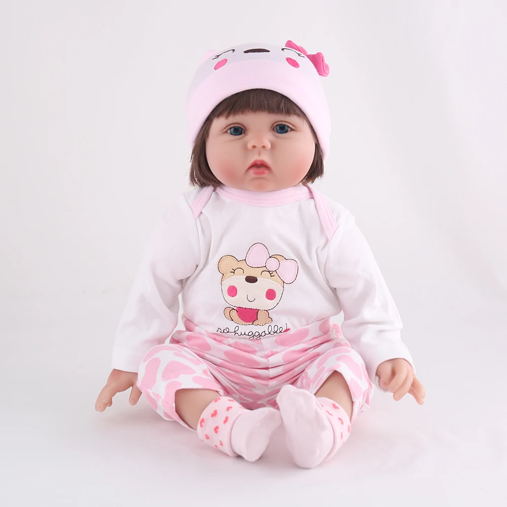 Кукла реборн силиконовая Мягкая 55 см 22 дюйма|doll reborn 22|dolls for girl kidssilicone dolls |