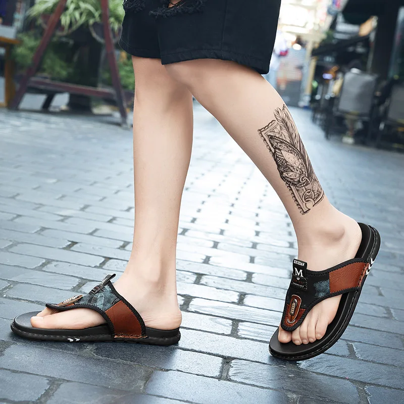 Мужские повседневные шлепанцы пляжные для улицы на лето 2019 | Обувь