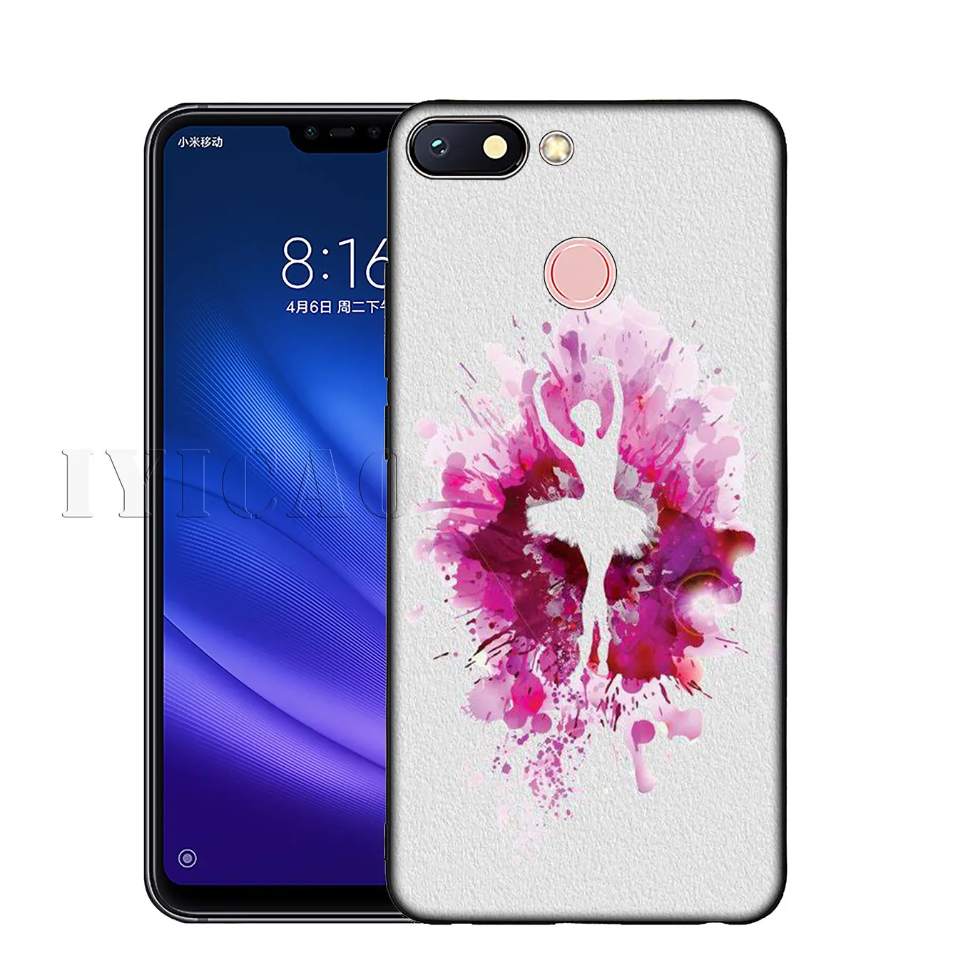 IYICAO/Балетки для танцев обувь девочек Мягкий силиконовый чехол Xiaomi Redmi K30 K20 8A 7A 6A 5A