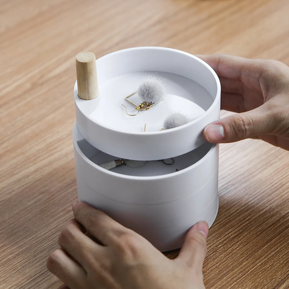 Дамская 4 ярусная коробка для хранения макияжа украшений девочек аксессуар