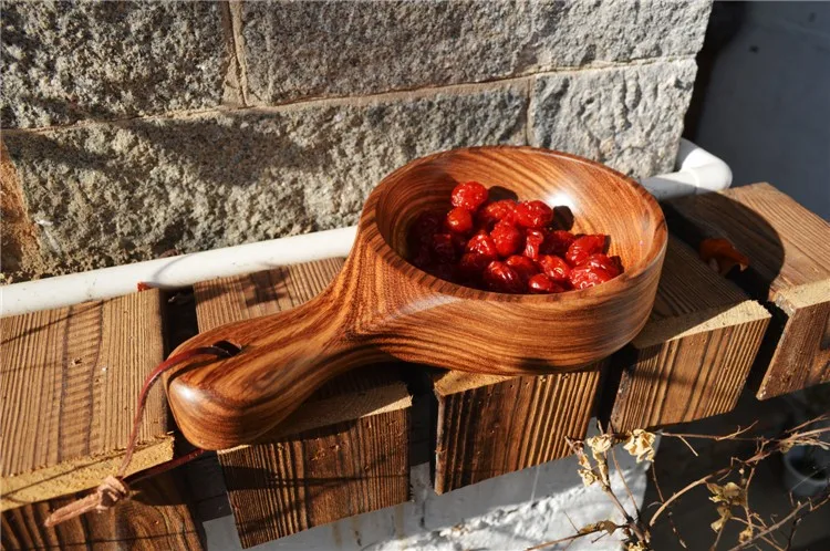 Деревянная чаша ручной работы в японском и корейском стиле из дерева акации с