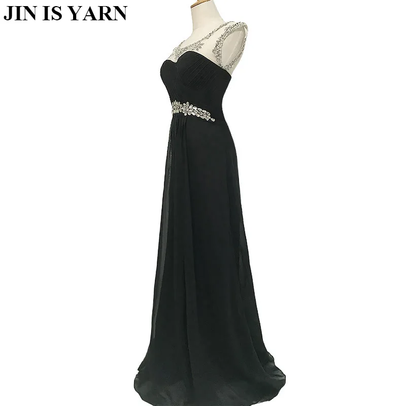 Черное модное сексуальное платье на спине с длинным рукавом 2017|dress long black|real dressback
