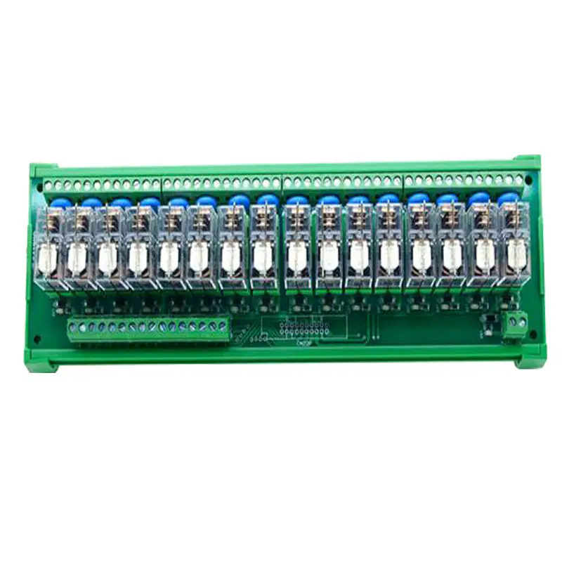 16 канальный 1 SPDT DIN рейку OMRON G2R 24V 16A DC/AC интерфейс релейный модуль|controller control|controller