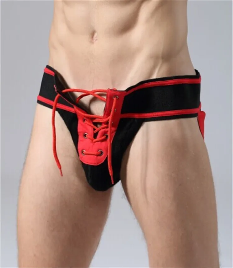 Мужские трусы танга кружевные стринги для геев|string homme|football lacestanga hombre |