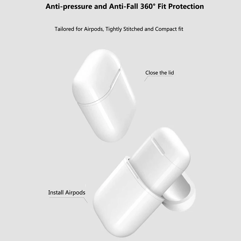 JKING Беспроводной зарядки чехол для Airpods QI Стандартный приемник Крышка Совместим с