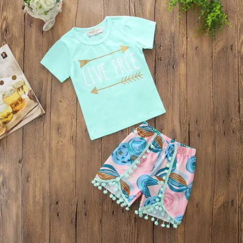 Брендовая одежда для новорожденных девочек летняя футболка в стиле бохо с