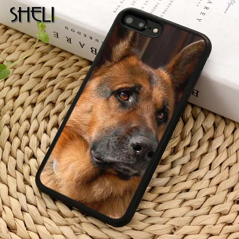Чехол для телефона SHELI с немецкой овчаркой iPhone 5 6 6s 7 8 plus 11 pro X XR XS max Samsung S6 S7 edge S8 S9 S10