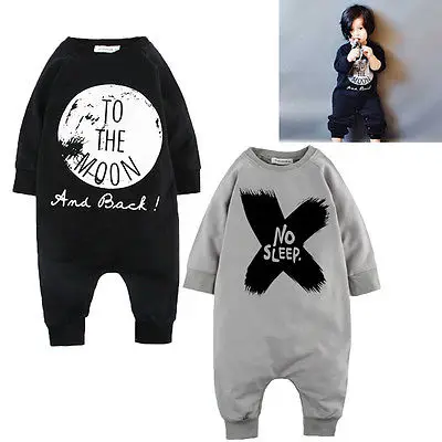 2016 Комбинезон для маленьких мальчиков и девочек боди комплекты одежды пижамы
