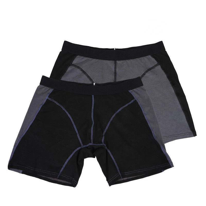Мужские хлопковые трусы боксеры Большие дышащие нижнее белье для дома|shorts men
