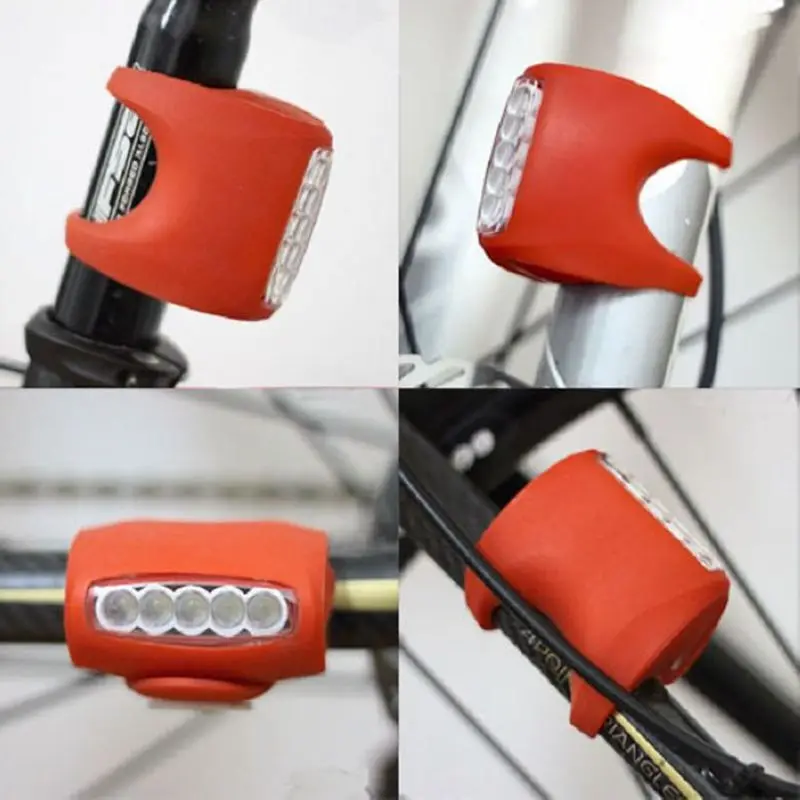2017 красный силиконосветодиодный супер Передний фонарь для горных велосипедов