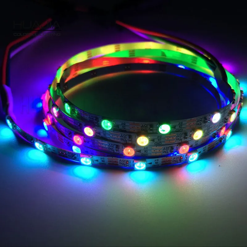 1 м SK6812 60 светодиодов/м 5 в Smd3535 узкая светодиодная индивидуальная программная