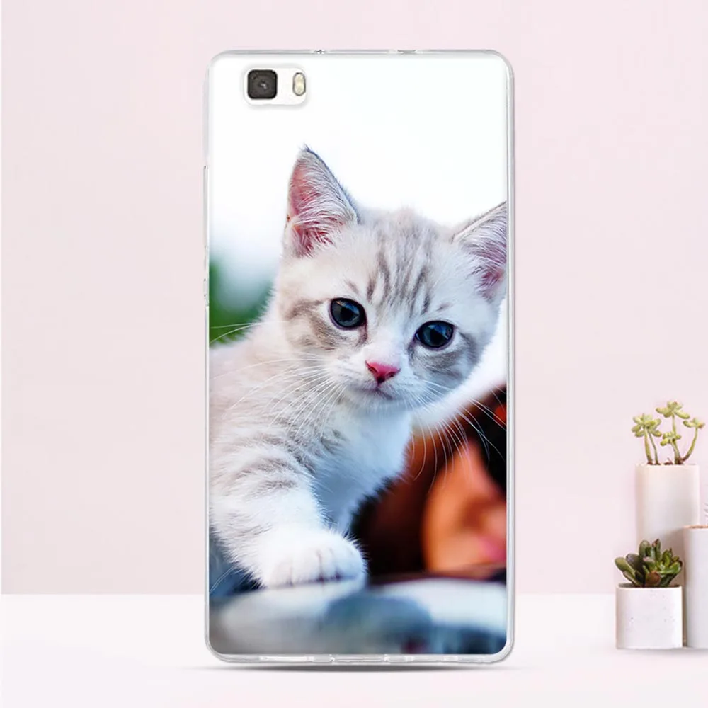 Чехол для Huawei P8lite 5 0 дюйма защитный силиконовый чехол задней панели чехлы