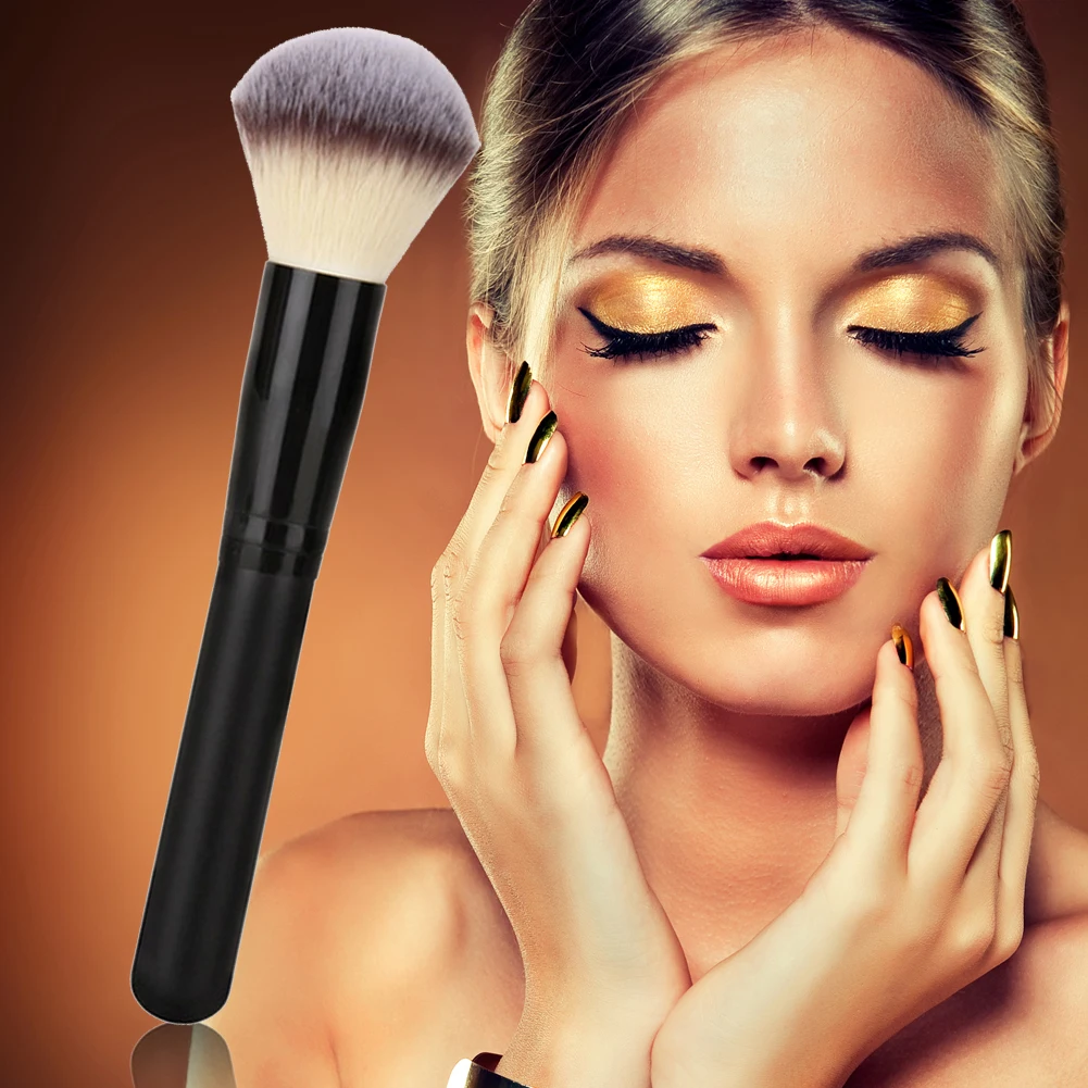 Foundation Brushes Soft Fiber Wood Handle Powder Blush Face Makeup Tool Pincel Maquiagem Facial | Красота и здоровье