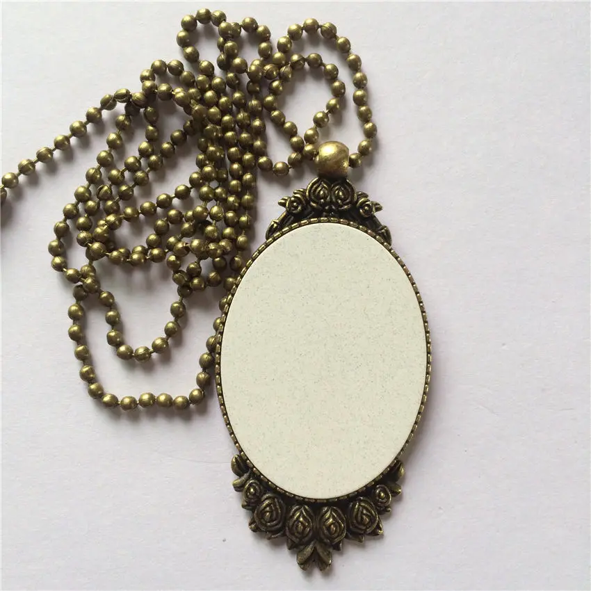 sublimation custom-made picture necklace pendant court style custom photos thermal transfer factory price 100pieces/lot M27 | Украшения и
