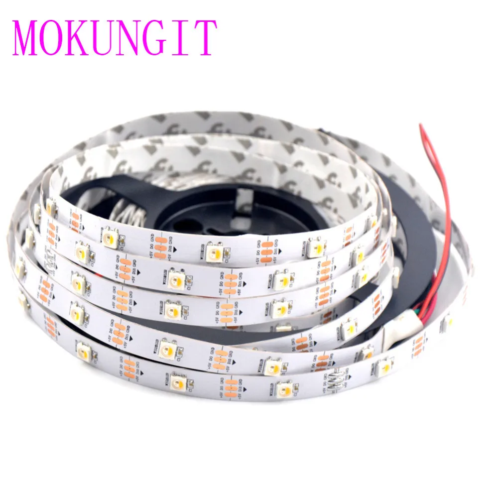 10x5 м SK6812 (аналогичен WS2812B) RGBW (RGB + теплый белый/холодный белый) 4-в-1 чип 30