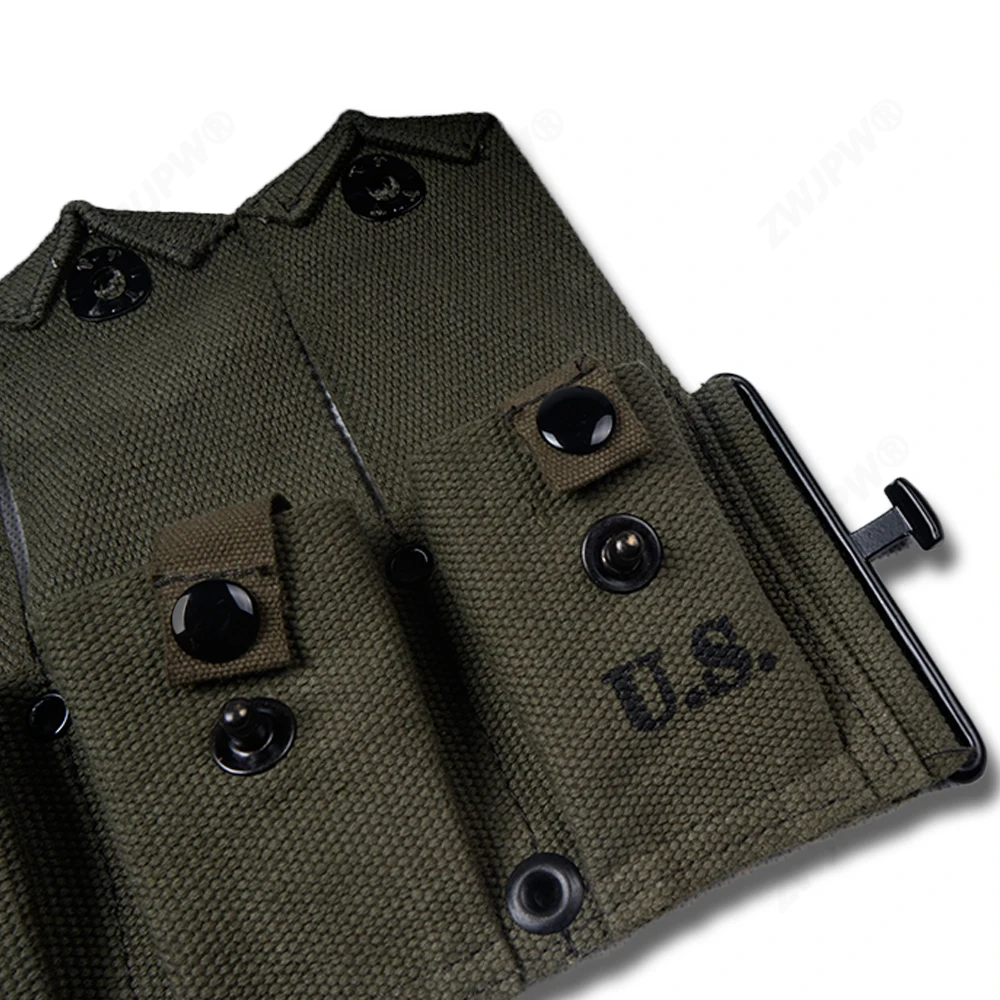 WW2 US A RMY M1 холст GARAND десять ячеек чехол армейский зеленый высокое качество (art.: 7aaf10267) - 7aaf10267