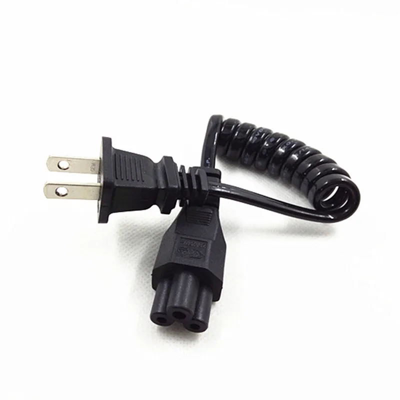 Выдвижной кабель питания с двумя штыревыми разъемами на IEC 320 C5 10 30 см|Сетевые