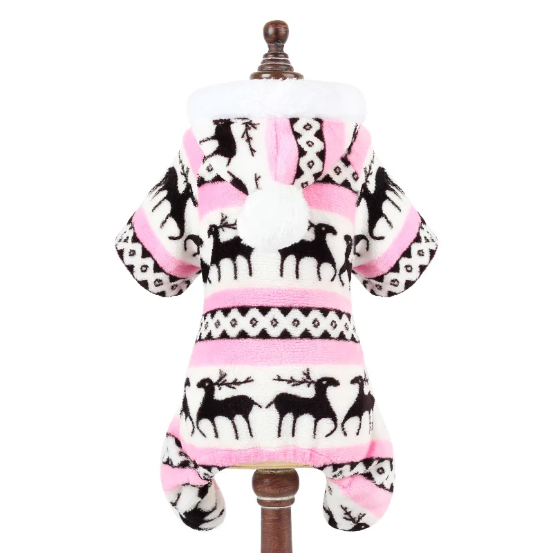 Одежда для питомцев пижама собак комбинезон милый мягкий хлопок щенок плюшевый