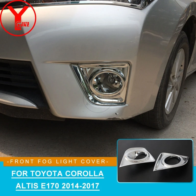 ABS Передние противотуманные фары Чехлы для Toyota Corolla ALTIS E170 2014 2015 2016 2017